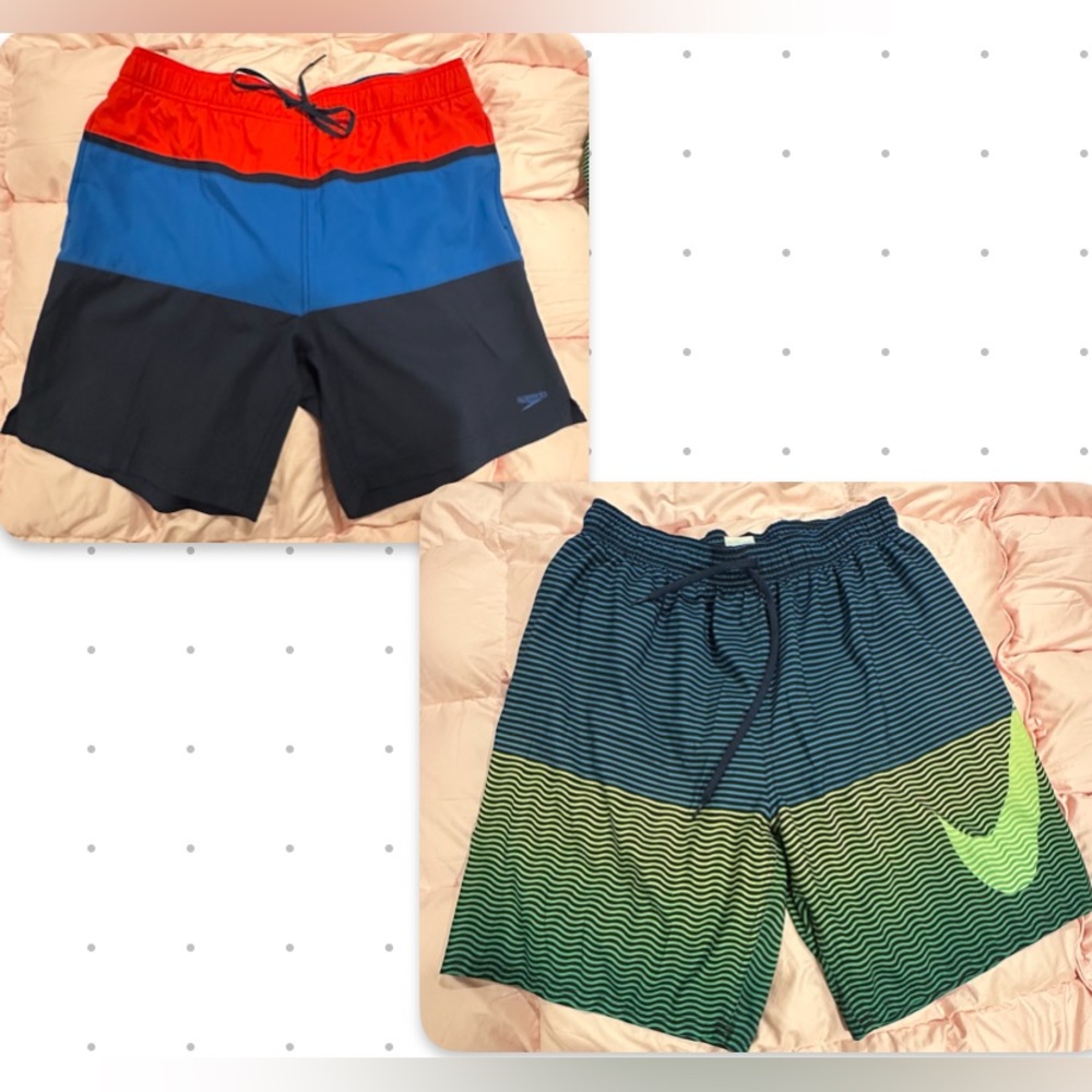 2 X Speedo & Nike Men’s Swim Trunks size XL